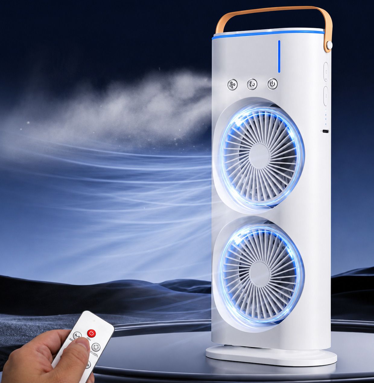 F18 with 1 Months Warranty Remote Controlled 10 mm Table Fan-image-14