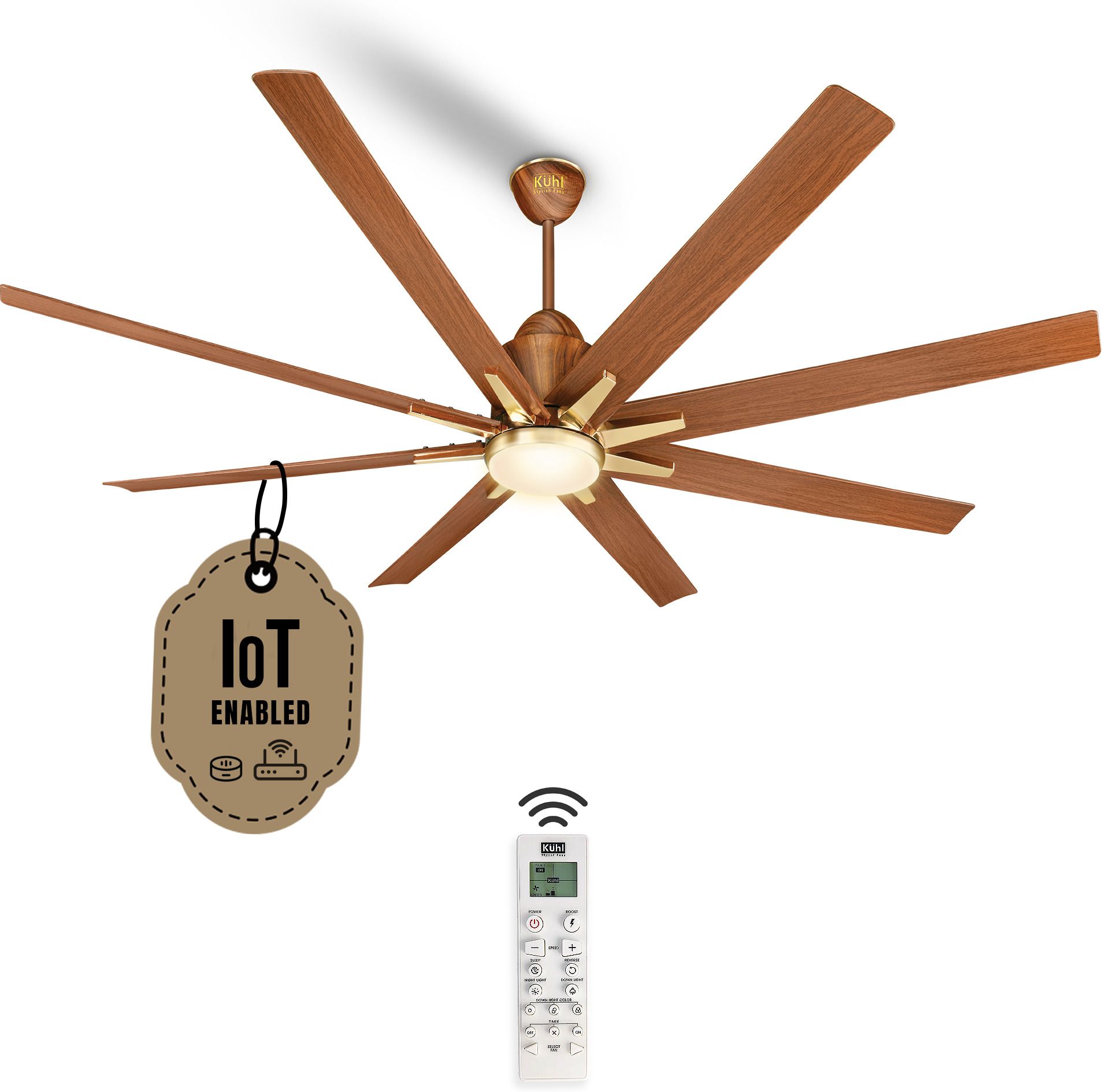 Platin Star 1550MM 65% Power Saving BLDC Ceiling Fan With Remote with 2 Year Warranty BLDC Motor with Remote 1550 mm Ceiling Fan-image-1