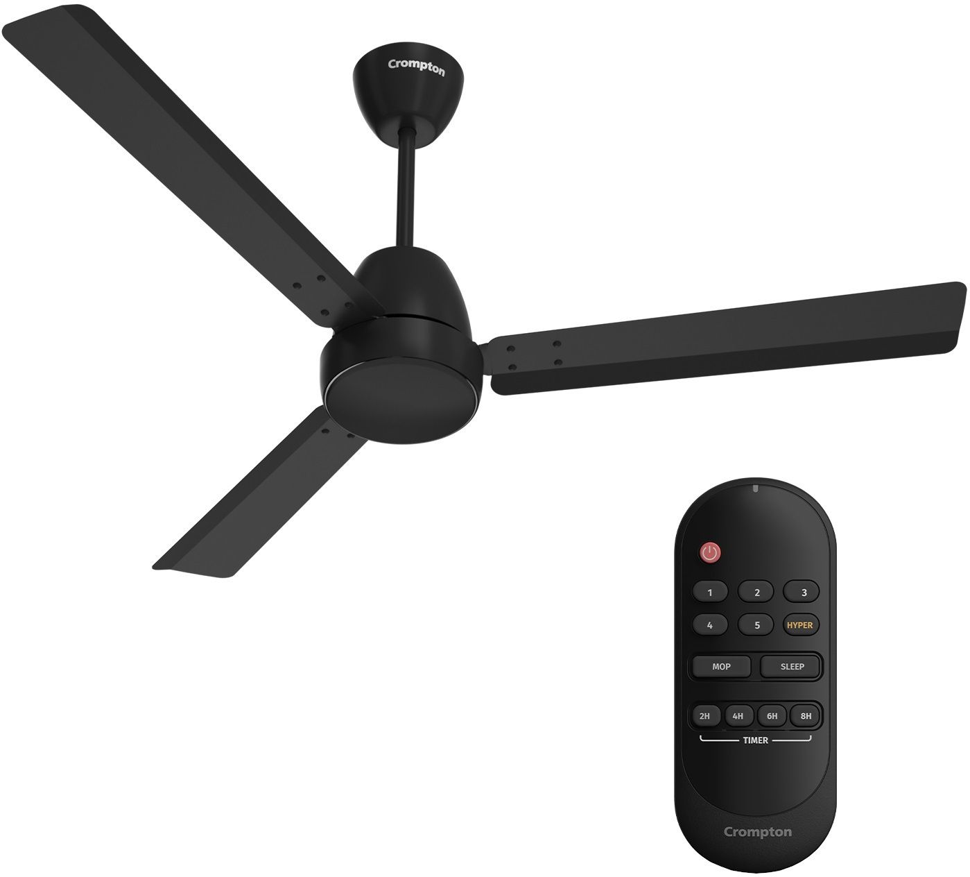 crompton CFENNC30W48MBK5SRM 5 Star 1200 3 Blade Ceiling Fan-picture-7