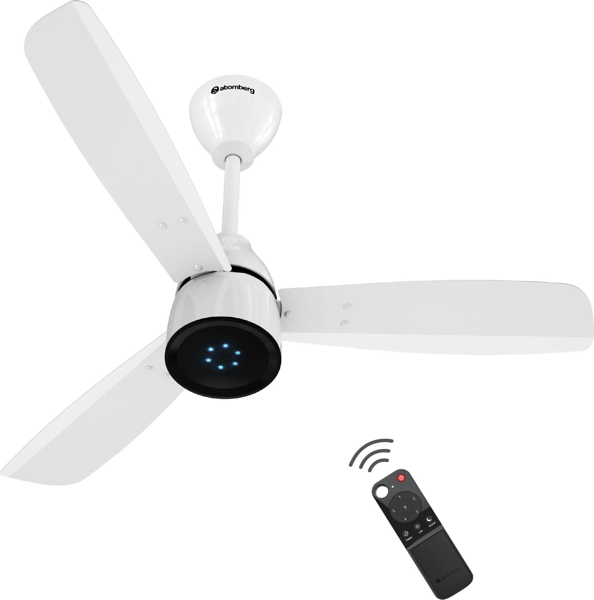 Renesa Prime Remote|High Air Delivery|LED Speed Indicator|Low Noise|Sleek Design with 3 Year Warranty BLDC Motor with Remote 900 mm Ceiling Fan-image-28