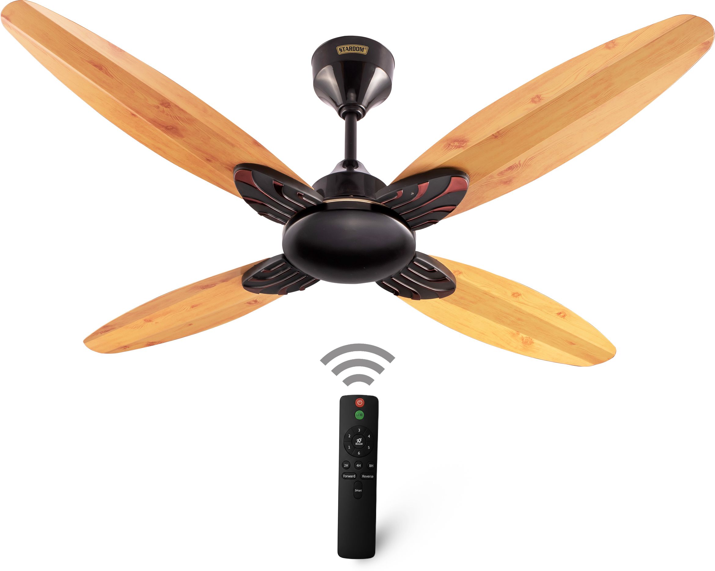 stardom RACER WOODEN with 5 Year Warranty BLDC Motor with Remote 1200 mm Ceiling Fan-picture-2
