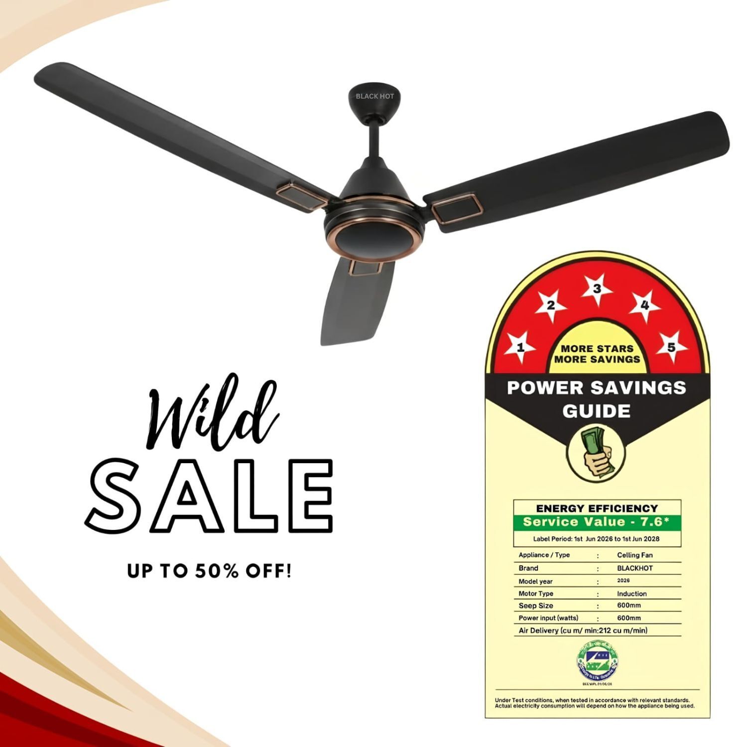 Onyx Prime with 2 Year Warranty 1200 mm Ceiling Fan-image-42