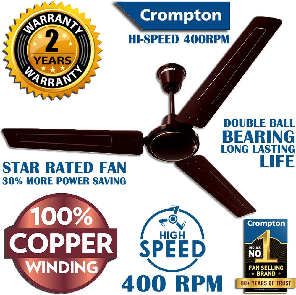 SUPER HIGH SPEED 400 RPM 48 4Y/2026 Energy Efficient 46W 100% Copper15 with 24 Months Warranty Energy Saving 1200 mm Ceiling Fan-image-22