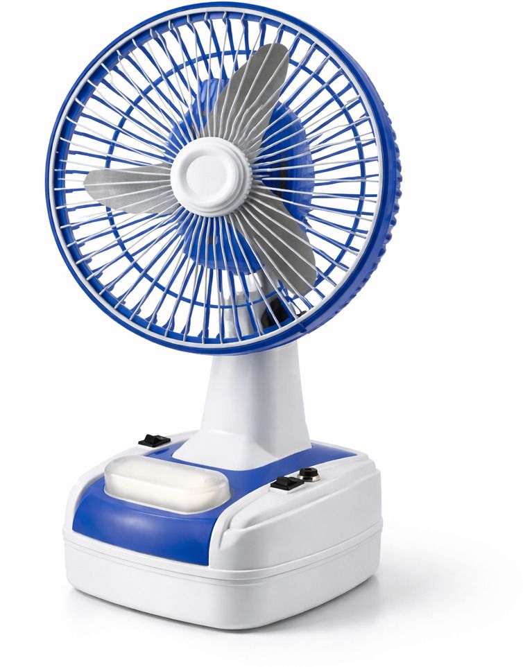 cell mini 8-Inch Rechargeable Table Fan with LED Lamp 400 mm Ultra High Speed Table Anti Rust, Energy Saving, Silent Operation 1400 mm Table Fan-picture-18