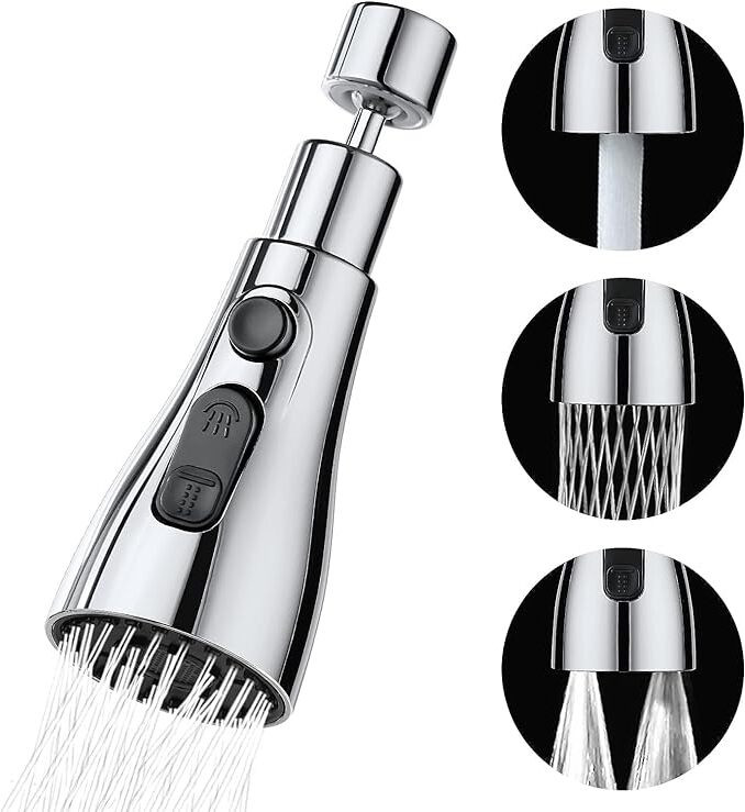 vitzie 360 Degree Movable Faucet Aerator Infinity 3 Mode Faucet Dual Flow Aerator Faucet Nozzle image 1