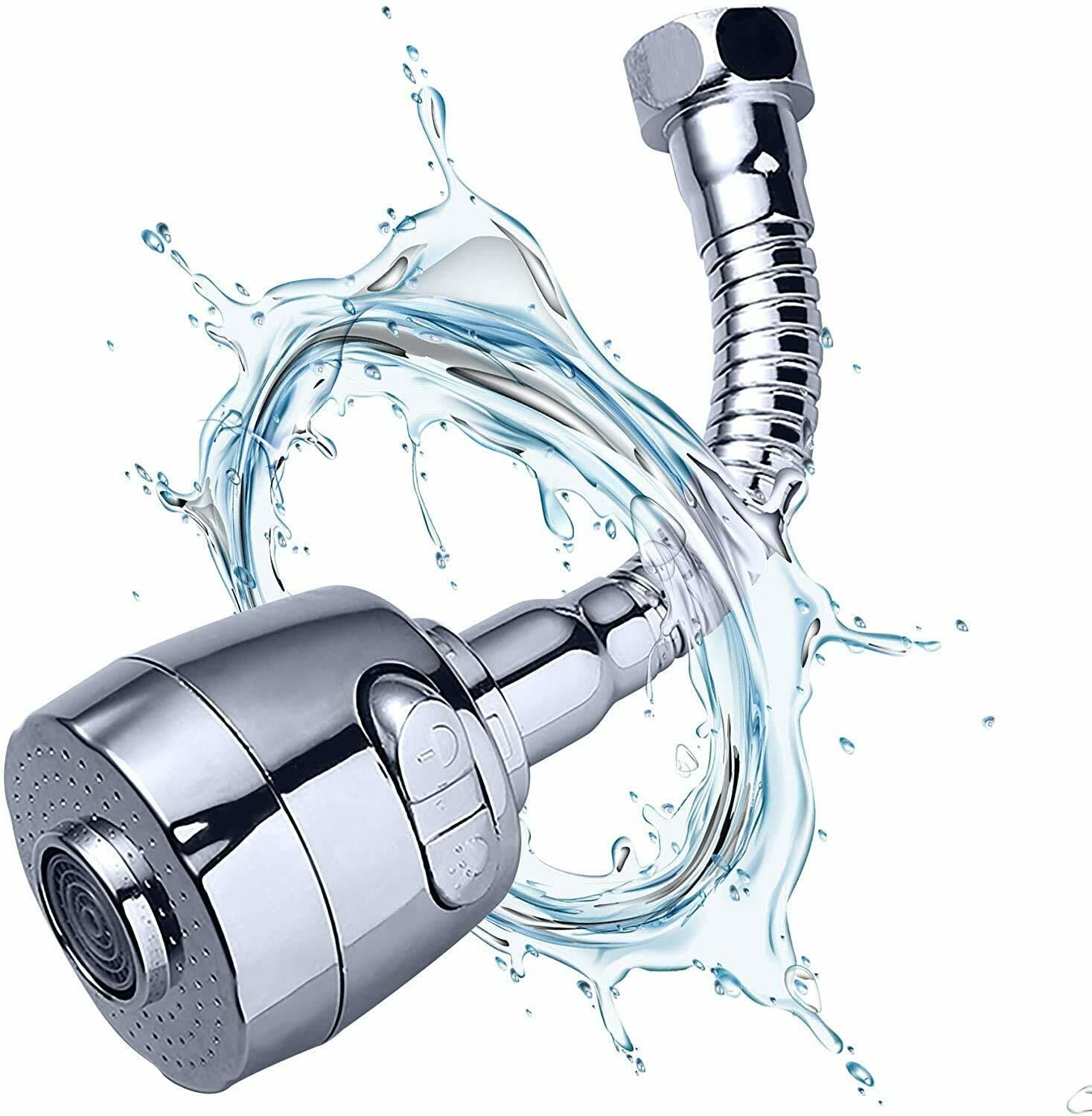 md retail 360 Degree Rotating Water-Saving Sprinkler, Faucet Aerator, 2-Gear Adjustable Head Nozzle Splash-Proof Filter Extender Sprayer for Kitchen Bathroom, Water Faucet Kitchen tap,Water Saving Nozzle 360 Instant Hands Free Faucet Swivel Spray Sink Hose Hose Spray Nozzle Cock Flexible Sprayer Water Extender Aerator Foam Flow FaucetNozzle Stainless Steel Jet Saver Tap Filter Basin Mixer Turbo Flex-60 Model Number Rotate Kitchen Saving Spout Shower Bathroom Accessories For Pillar Flex Single Handle Installation Type Nozzle Cock Faucet (Wall Mount Installation Type) Faucet Handle-picture-14