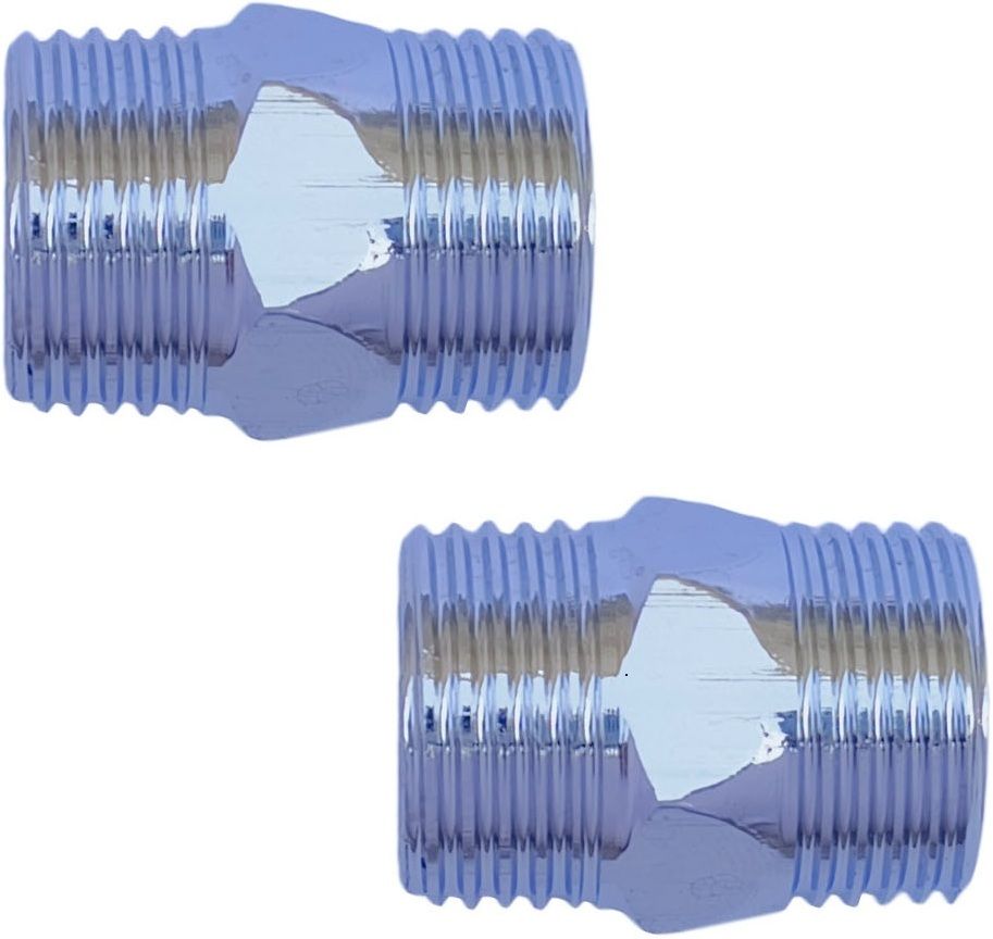 2pc 1/2inch to 1/2inch Male BSP Threaded Screwed Hex Nipple Pipe Quick Connector Faucet Nozzle-image-48