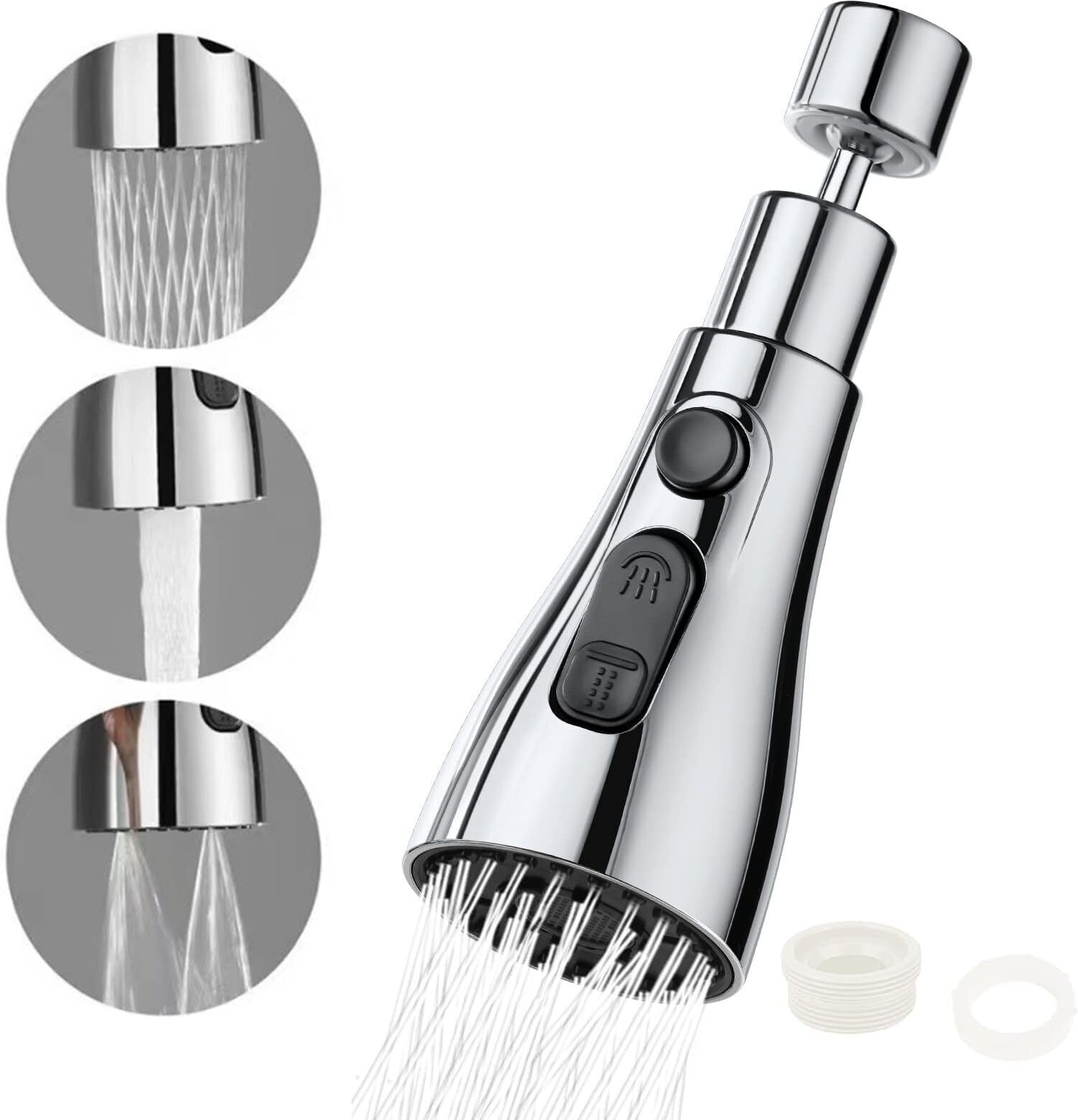 (FE03) Univesal Kitchen Fauet 3 Function Pull Down Sink Sprayer For Faucet Faucet Nozzle