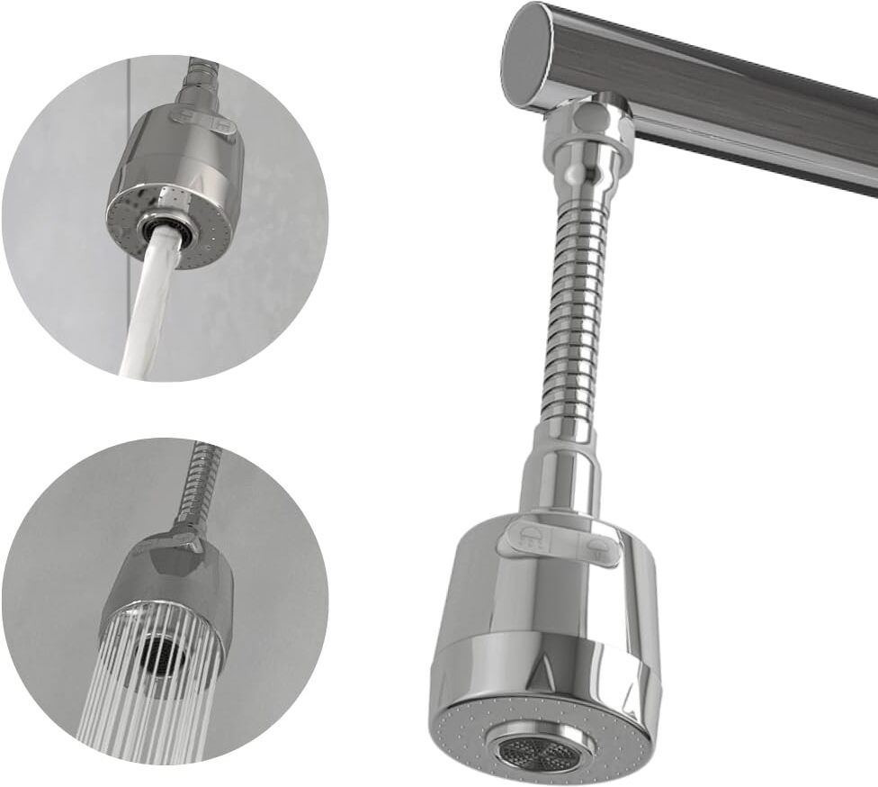 360° Swivel Faucet Extension, Adjustable Faucet Faucet Nozzle