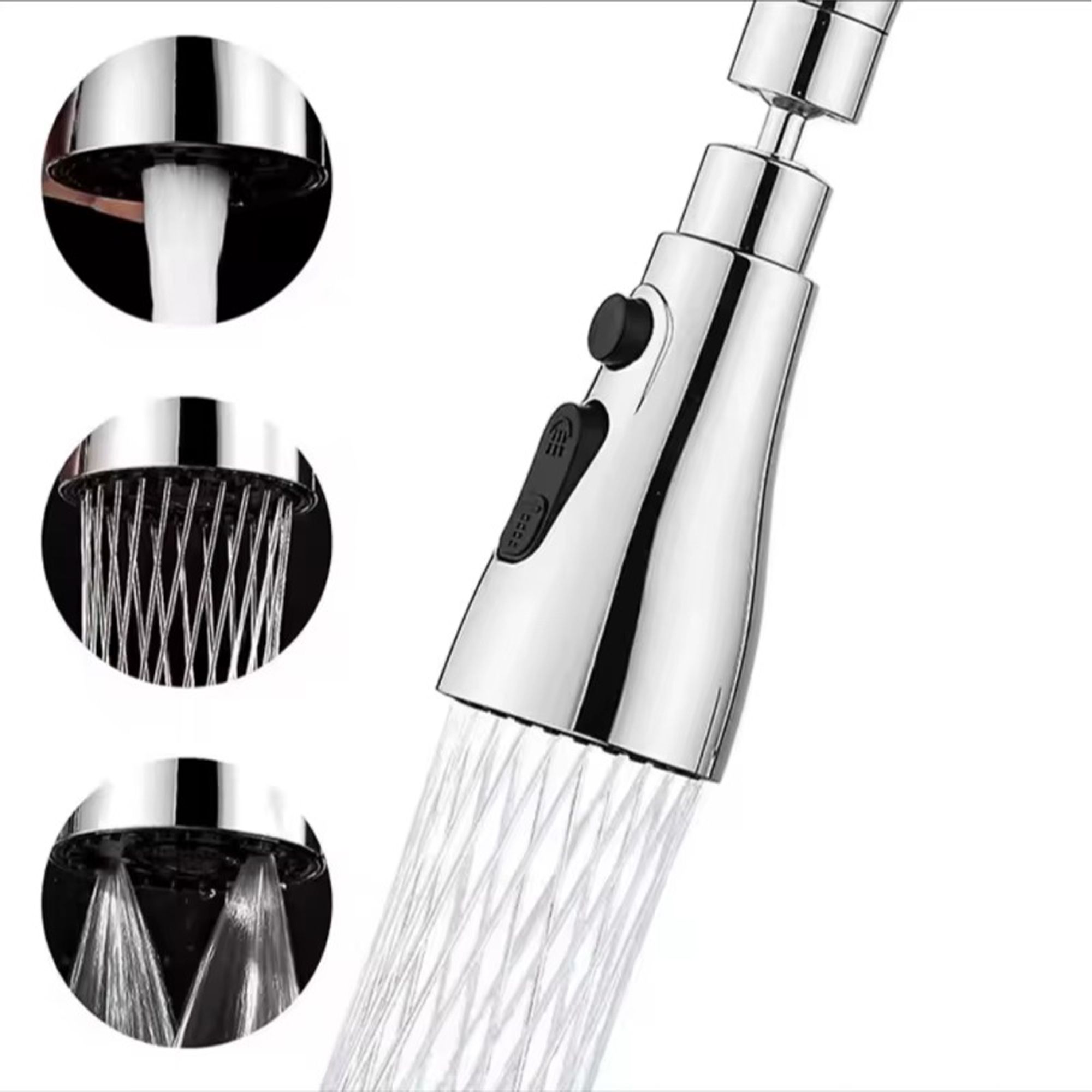 3 Mode Flexible Tap Extender for Kitchen Sink – 360° Rotating Faucet Attachment Faucet Nozzle-image-8