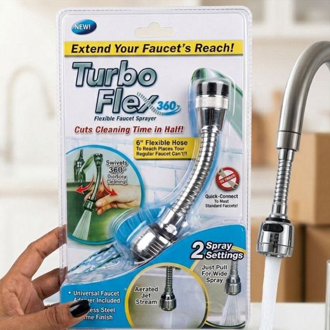 daily shopp Premium Steel 360 Degree Flexible Faucet Sprayer with 2-Mode Faucet Arm-picture-17
