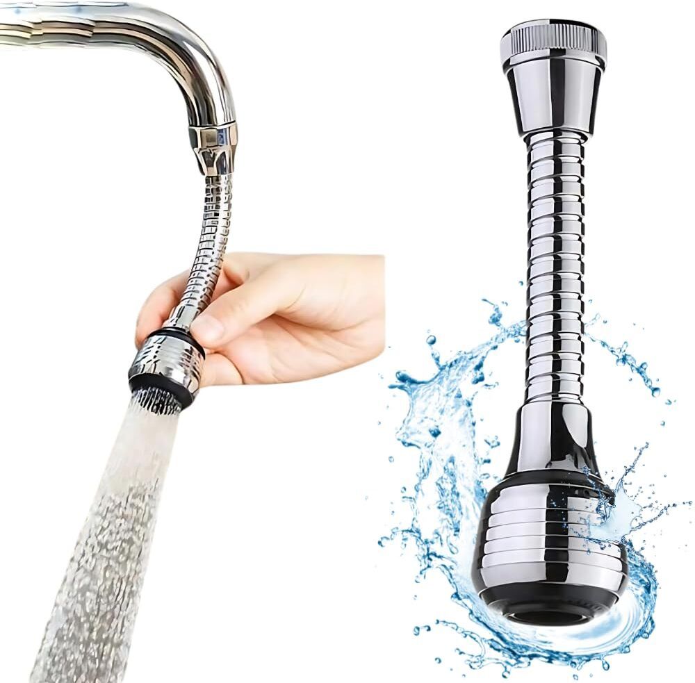 Sink Faucet Sprayer 360° Rotatable Anti-Splash Faucet Nozzle Head with Hose Faucet Shank
