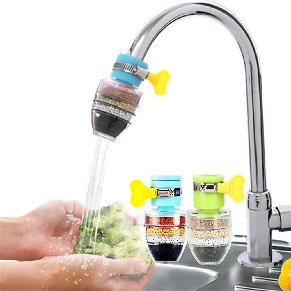 ravariya Purifier Filter Faucet 6 Layer Carbon Activated Dust Chlorine Remover PACK OF 1 Faucet Mount image 1