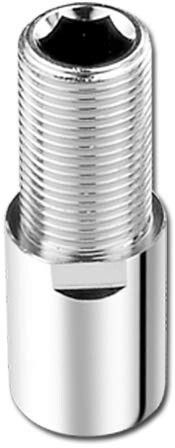 spazio Premium Quality Full Brass CP Extension Nipple 2.5 Inch, Chrome Finish, Pack of 1 Faucet Nozzle-picture-4