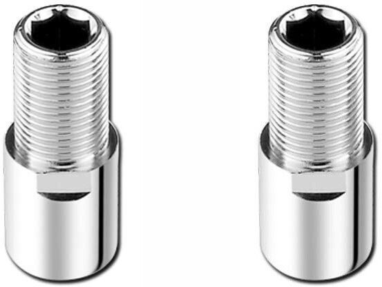 spazio Premium Quality Full Brass CP Extension Nipple 2 Inch, Chrome Finish, Pack of 2 Faucet Nozzle-picture-0