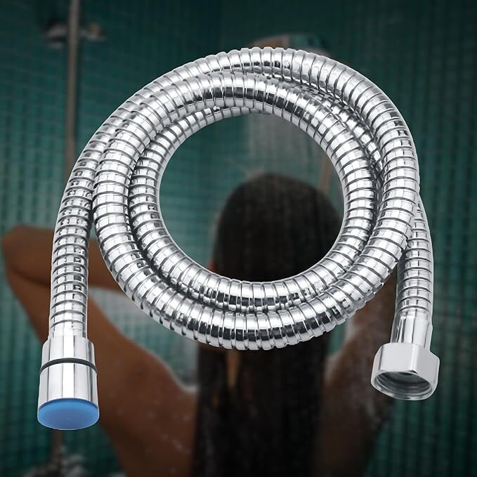 SS 304 Double-Buckle Flexible Shower Hose Hand Shower Hose Shower Tube Faucet Handle-image-24