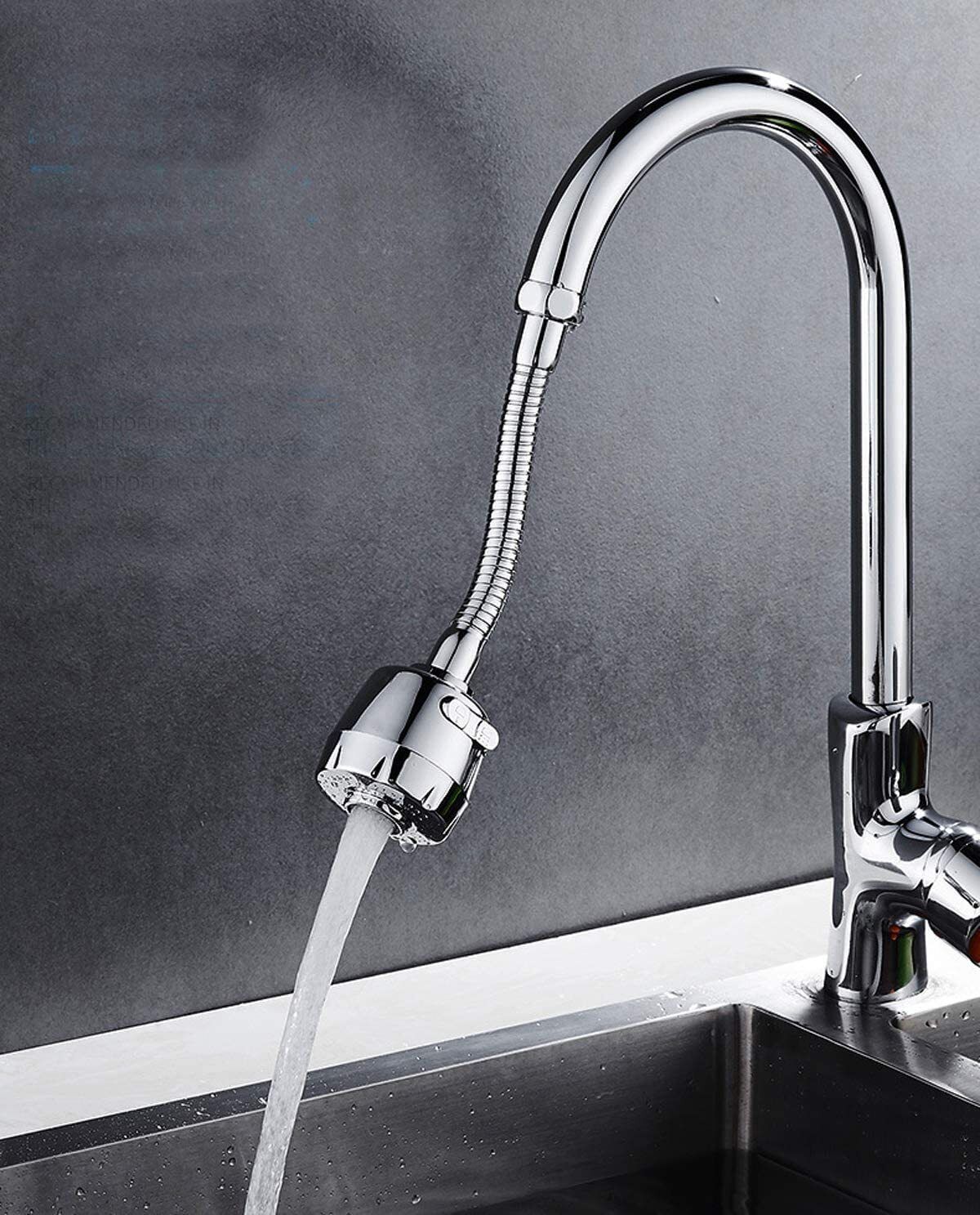 360° Flexible Kitchen Sink Tap Extension with Dual Water Flow Modes Faucet Nozzle-image-13