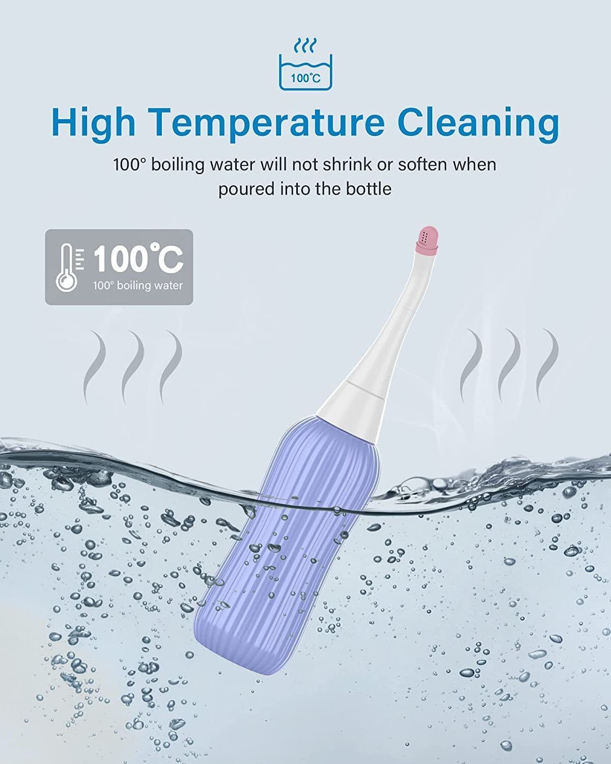 Portable bidet, Jet Spray for Toilet | Retractable, 2 angled Nozzles M91 Manual Bidets