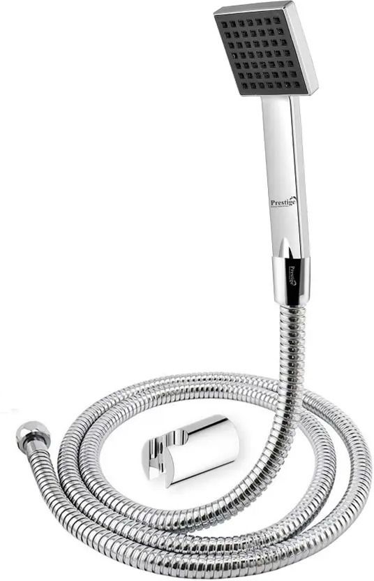 prestige Square Hand Shower Telephonic with 1mtr SS Shower Tube and Wall Hook Shower Head Handheld-picture-35