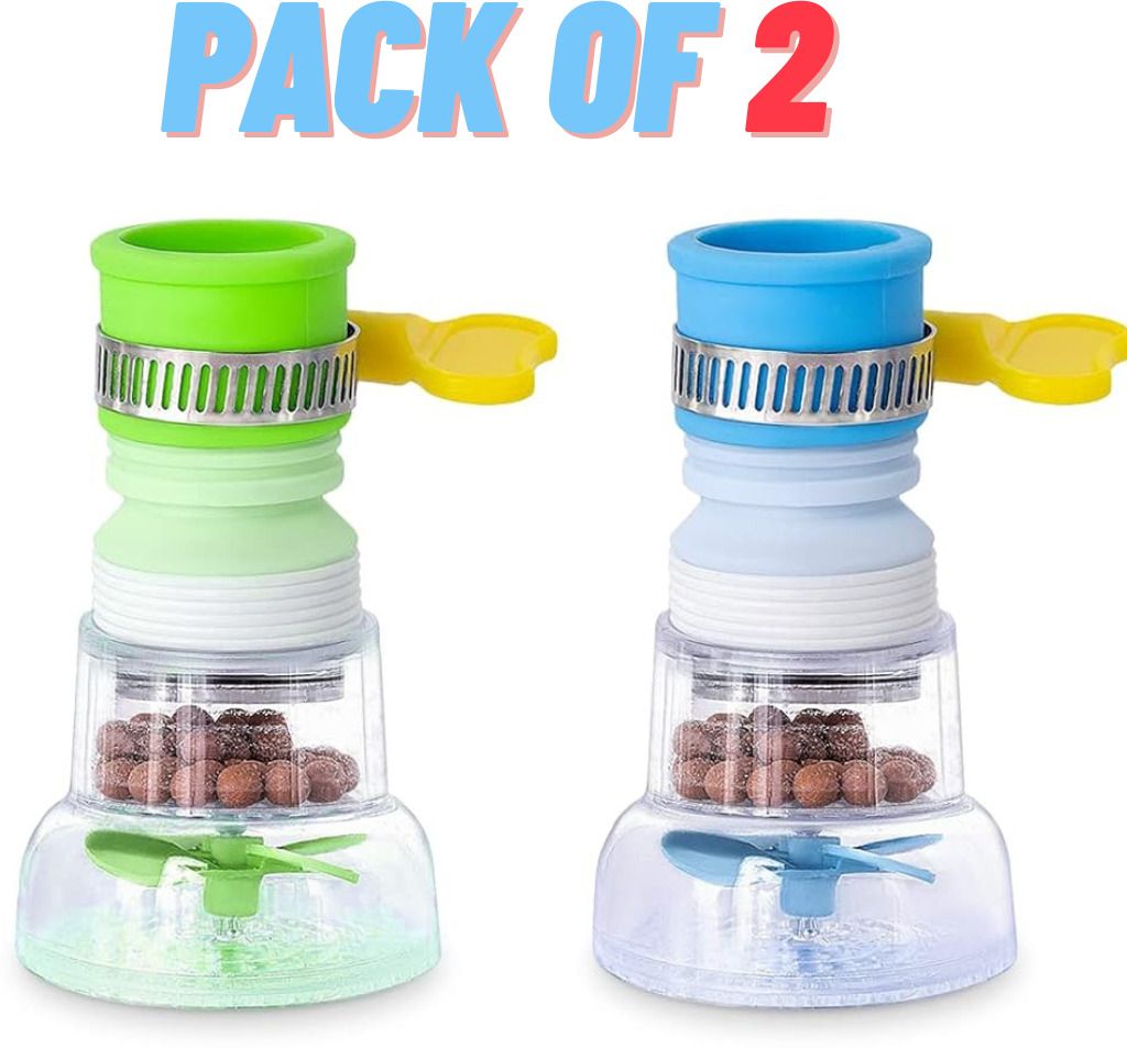 Pack Of 2 Rotating Water Nozzle Shower Head Faucet Saving Faucet Shower Rise Faucet Shank