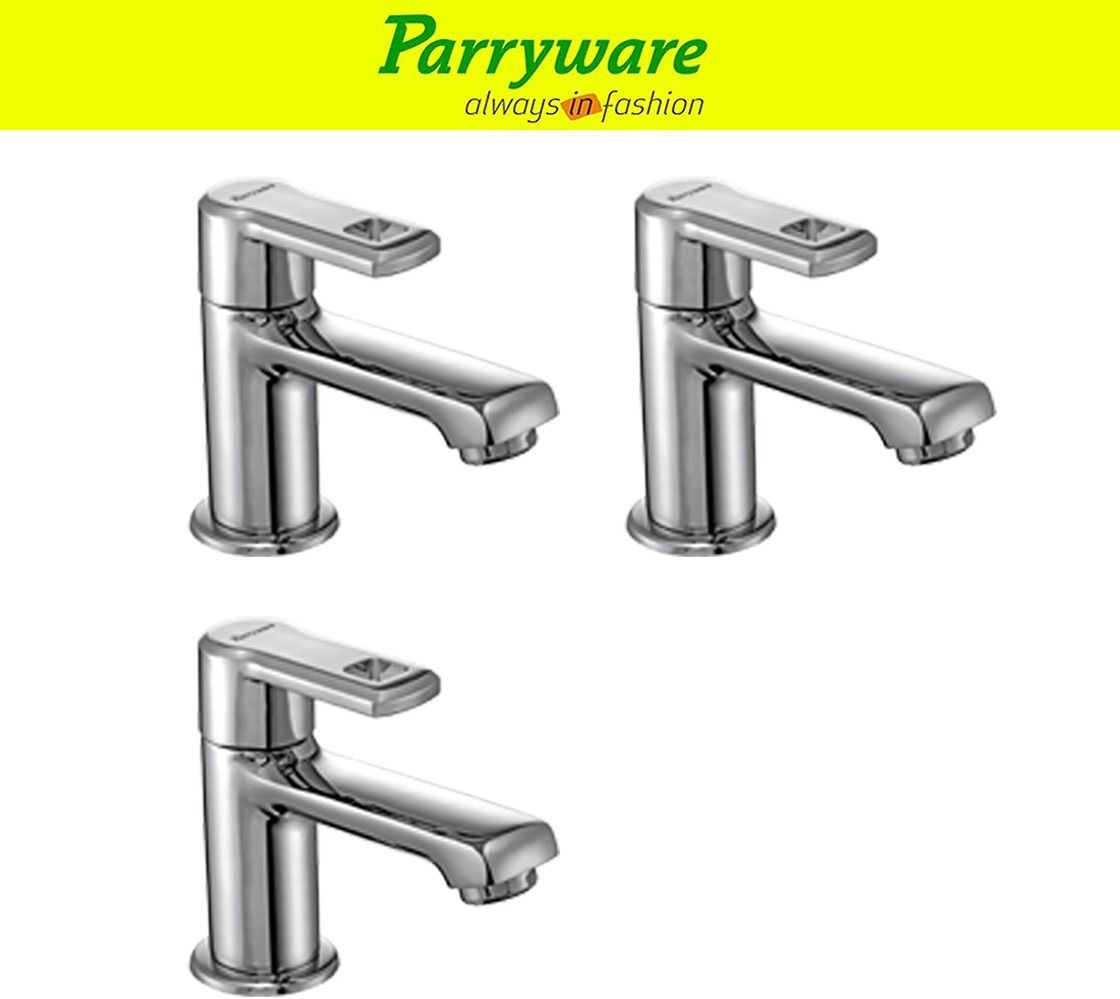 parryware Vista Pillar Tap for Wash Basin – Brass Body, Chrome Finish set of 3 pic 167 Pillar Tap for Wash Basin – Brass Body, Chrome Finish, Single Lever Faucet Pillar Tap Faucet-picture-22