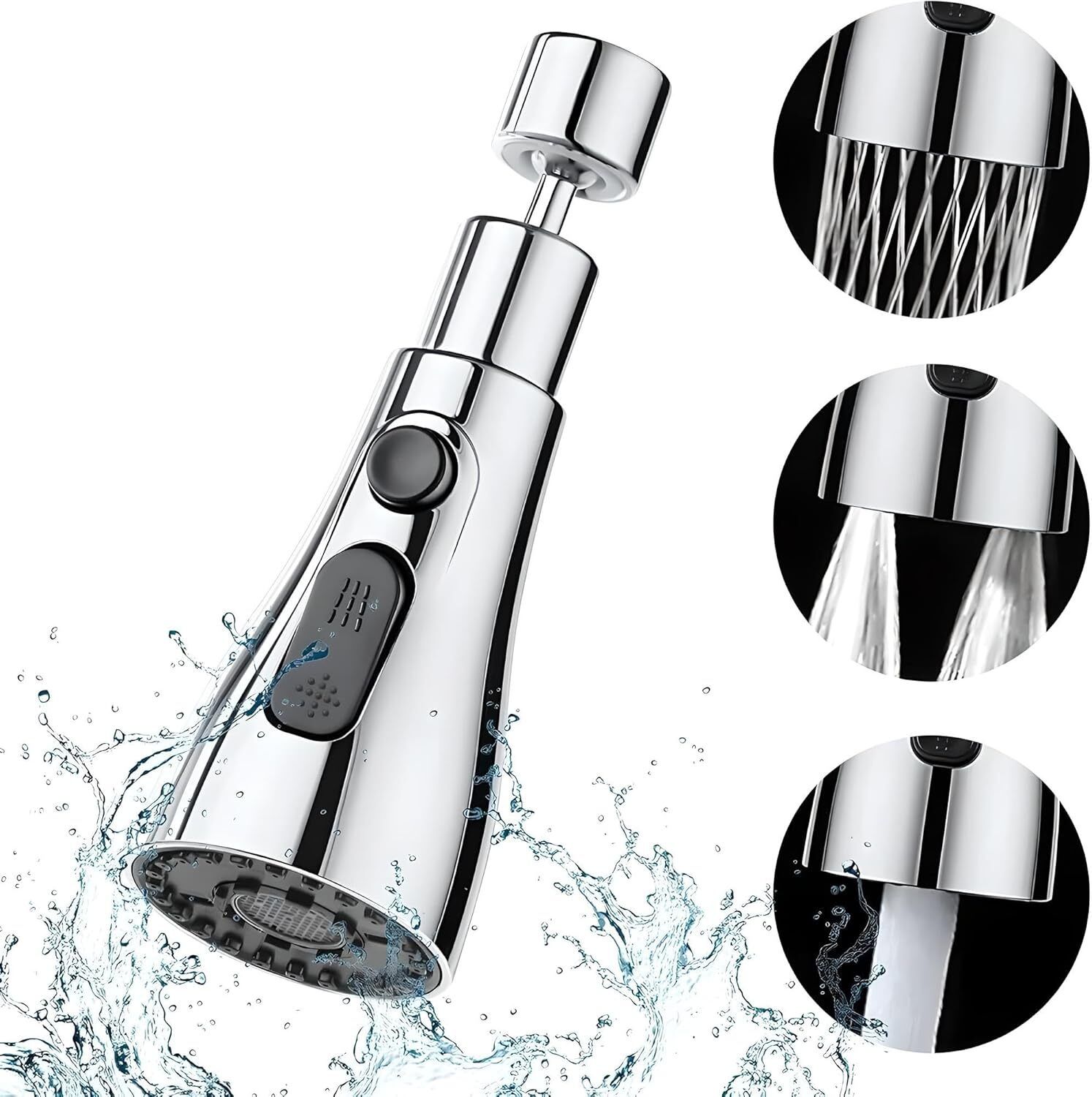 360 Degree Faucet Sprayer Tap Nozzle with Water Saving Filter Aerator Foam Flow Faucet-image-1
