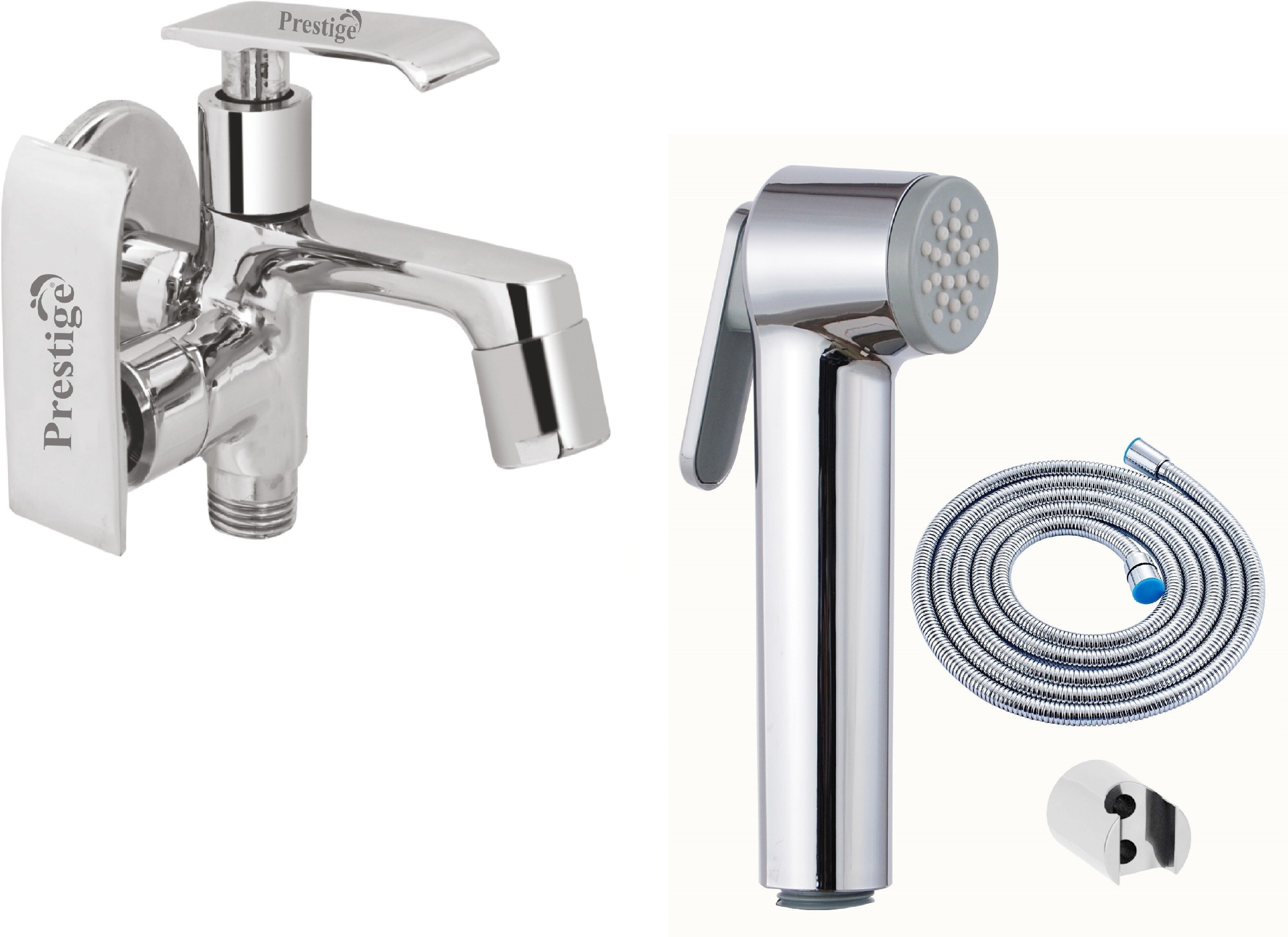 prestige Qubix Bib Cock 2 Way With Star Health Faucet Qubix Bib Cock 2 Way With Star Health Faucet Twin Elbow Valve Faucet-picture-38