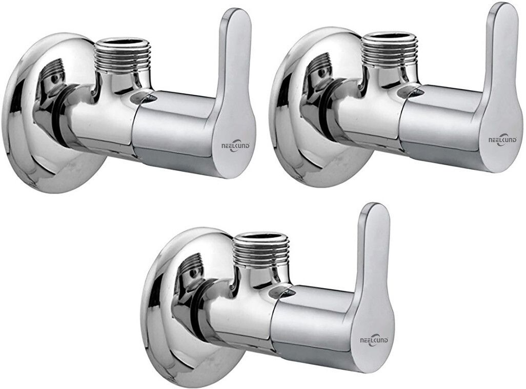 fastgear Marc Angle Valve Pack OF 3 Stainless Steel Premium Quality Angle Cock Faucet-picture-0