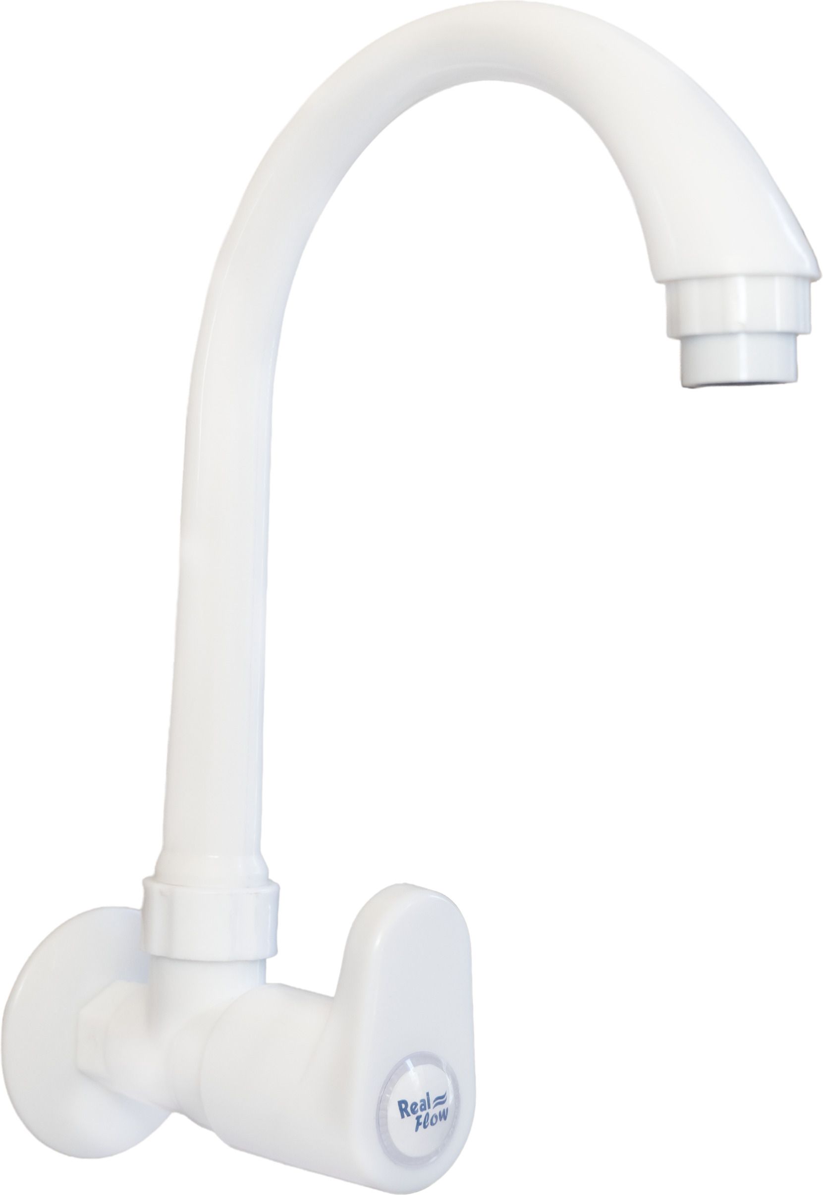 1 PVC ROYAL WHITE LONG SPOUT SINK TAP WITH FOAM FLOW FOR BATHROOM WASH BASINS Swan Neck Faucet-image-7