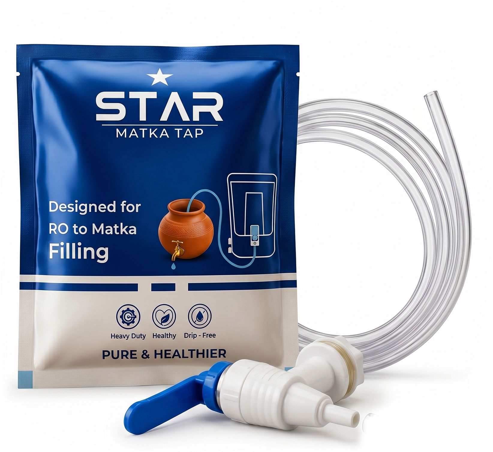 bioway by n/a RO Tap with 1Meter Pipe for water filling to matka Solid Filter Cartridge-picture-10