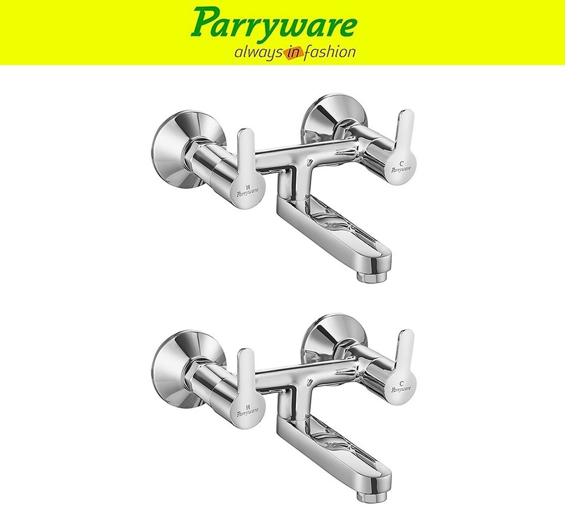 Claret Non Telephonic Wall Mixer Hot and Cold water set of 2 pic Faucet 1027 Wall Mixer Faucet-image-23