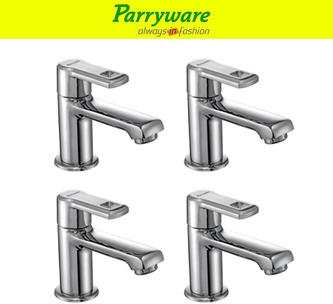 parryware Vista Pillar Tap for Wash Basin – Brass Body, Chrome Finish set of 4 pic 411 Pillar Tap for Wash Basin – Brass Body, Chrome Finish, Single Lever Faucet Pillar Tap Faucet-picture-19