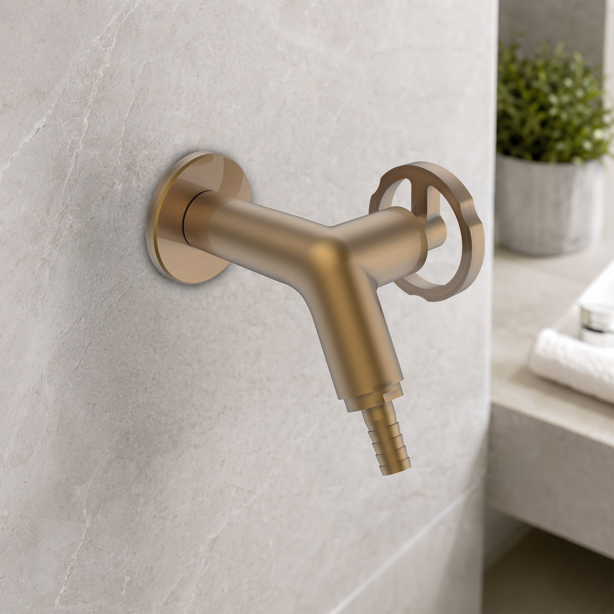 rn CP Faucet Vita Pro Brass Bib Cock with Nozzle & SS304 Flange|Outdoor Garden Tap Bib Tap Faucet-picture-16