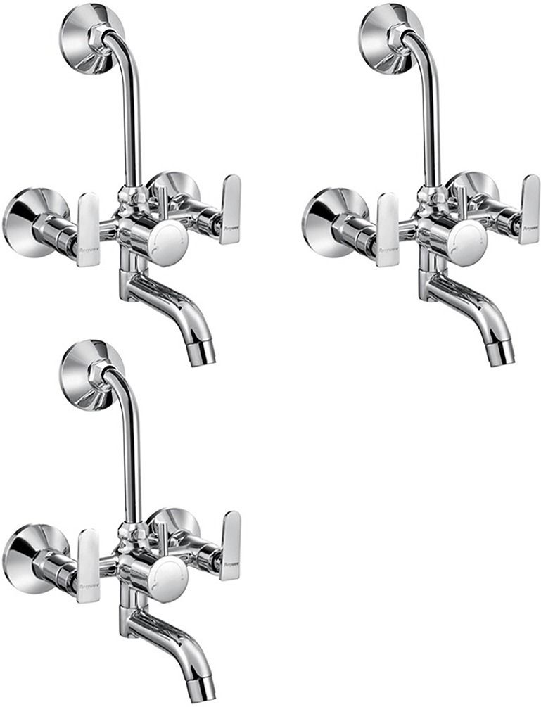 parryware Casa Wall Mixer 2 in 1 Hot and Cold water set of 3 pic Wall Mixer Faucet 1330 Wall Mixer Faucet-picture-7