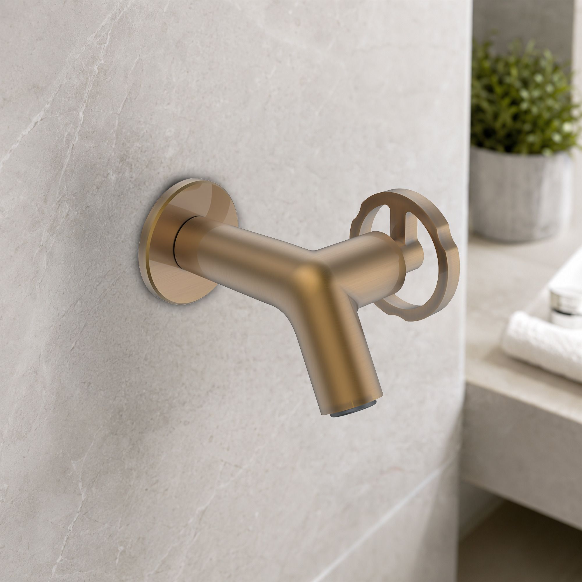 rn CP Faucet Vita Pro Bib Cock with SS304 Flange | Brass Body | Chrome Finish Bib Tap Faucet-picture-24