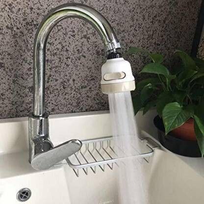 360 Degree Movable Faucet Aerator 360 Degree Movable Faucet Aerator Water-Saving Sprinkler and Device Head, Three-Gear Adjustable Head Aerator Foam Flow Faucet-image-0
