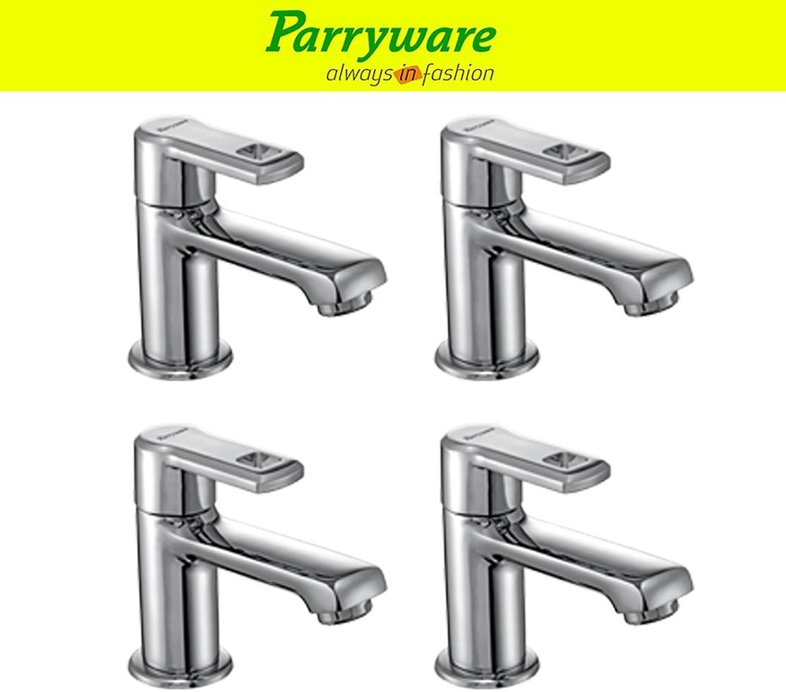 Vista Pillar Tap for Wash Basin – Brass Body, Chrome Finish set of 4 pic 077 Pillar Tap for Wash Basin – Brass Body, Chrome Finish, Single Lever Faucet Pillar Tap Faucet-image-27