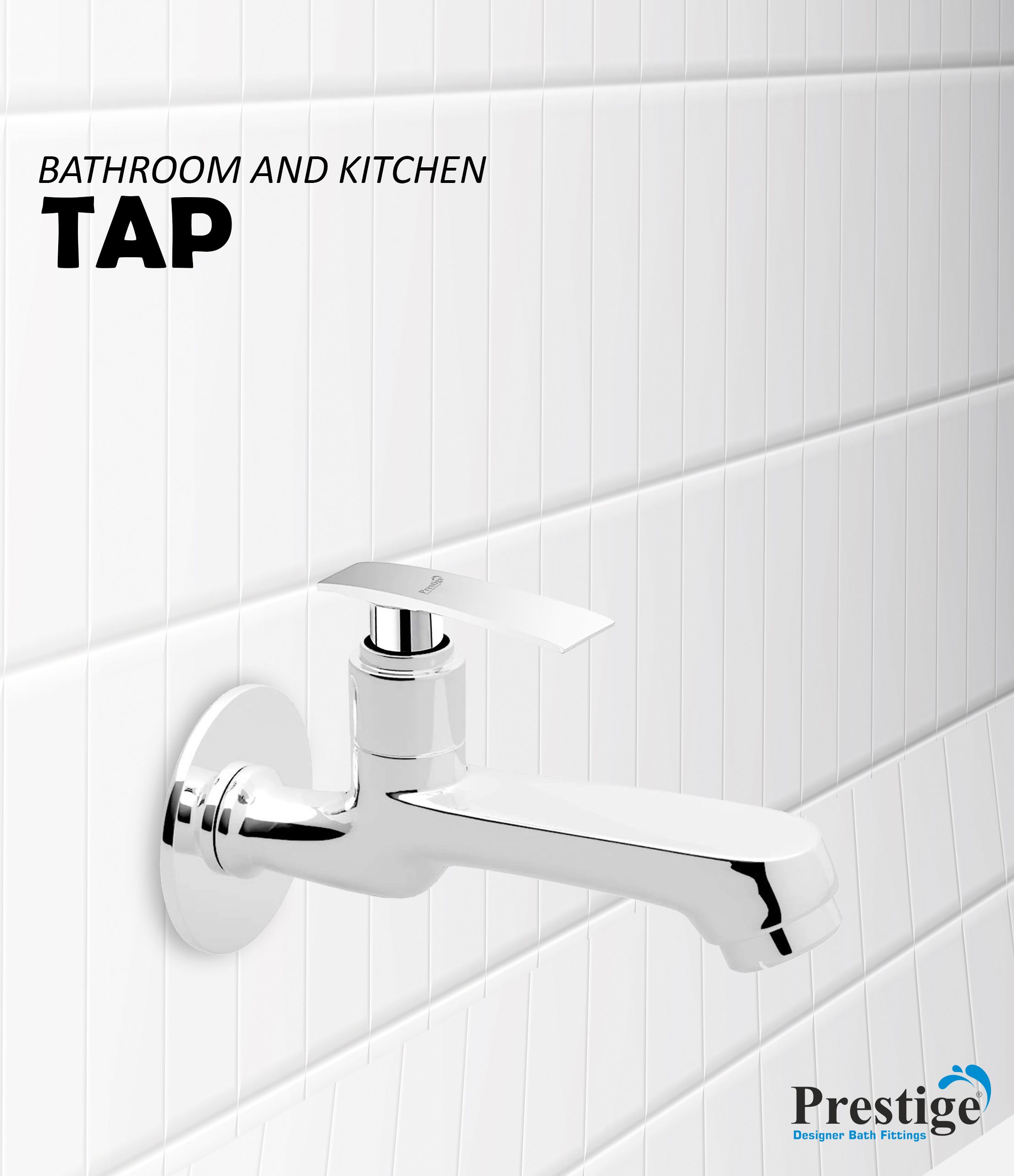 prestige by prestige Brass PASSION Long Body Bathroom Pillar Water Tap Chrome Finish (Set of - (1) Bib Tap Faucet-picture-27