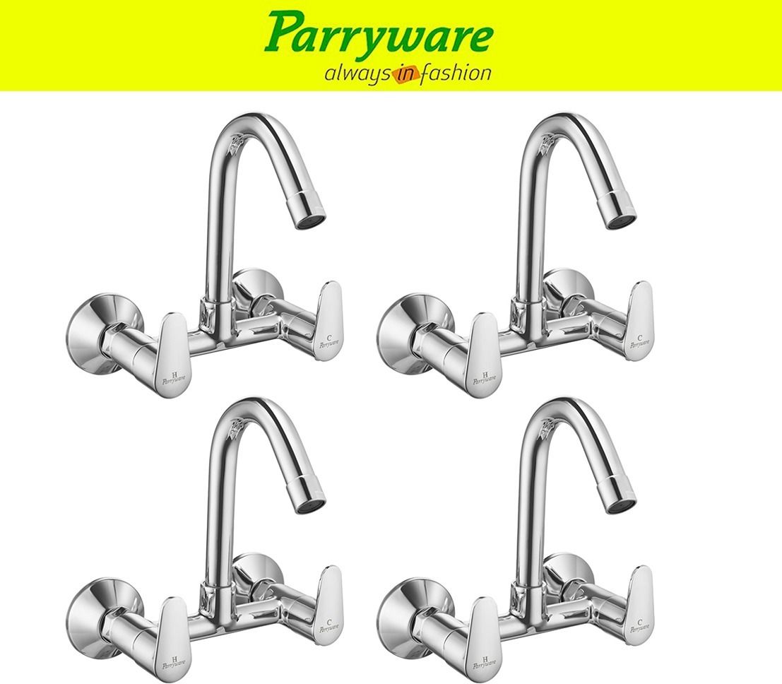 Uno Wall Mounted Sink mixer with Swivel Spout set of 4 pic 091 Wall Mounted Sink mixer with Swivel Spout Sink Mixer Faucet-image-49