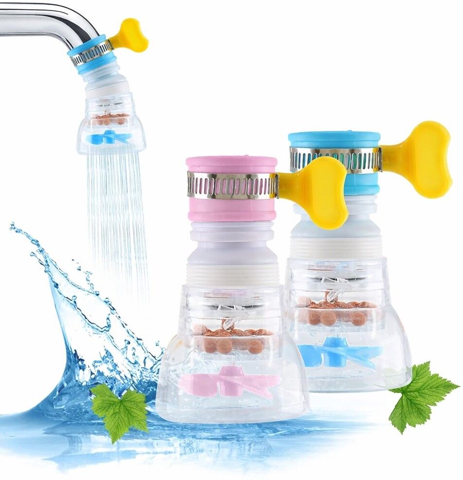 Water Saving Faucet Adjustable Tap Mount Water Filter Faucet Handle-image-26