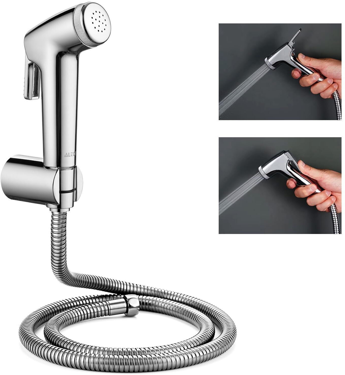 - ABS Conti Health Faucet Bidget Spray gun Complete set with Tube and Holder AH8 - For Toilet / Bathroom / garden HealthFaucet