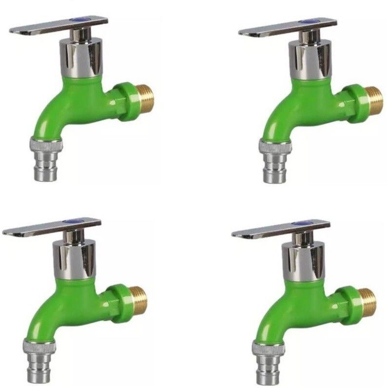 - PVC Miami Nozzle Bib Cock Tap - Green ( PACK OF 4 ) Spout Faucet-image-46