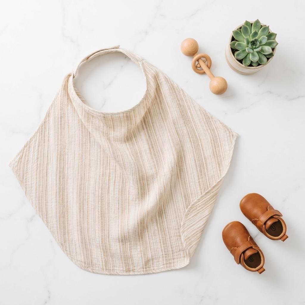 Nursing Cover for Moms Baby Feeding Breastfeeding Cotton Apron Feeding Cloak-image-37