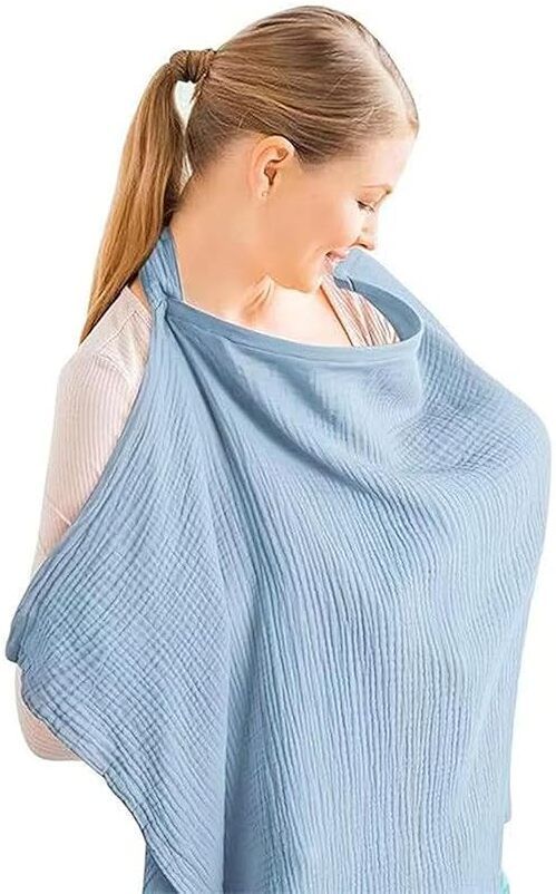 vhbie Cotton Nursing Apron with Rigid Hoop Feeding Cloak-picture-11