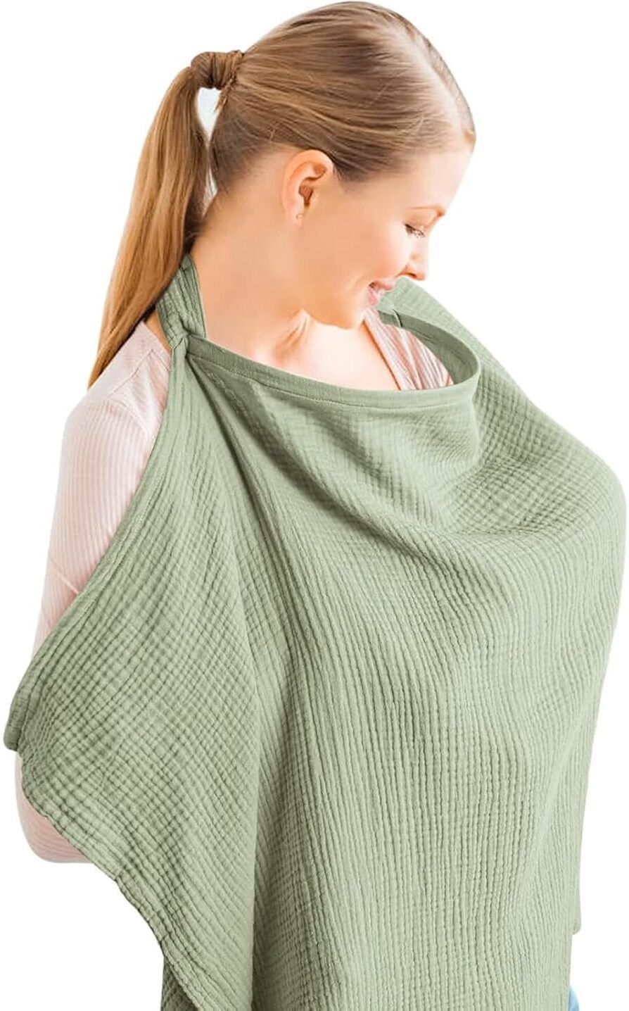 Breastfeeding Nursing Cover Feeding Apron Adjustable Privacy Cover for Moms Baby Feeding Cloak-image-41