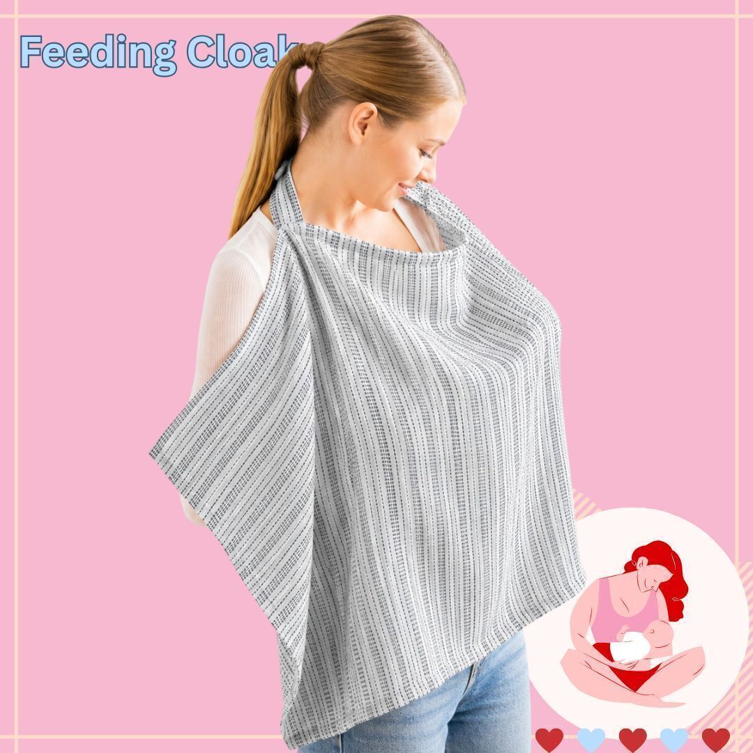 Comfortable Feeding Cloak with Breathable Cotton Fabric for Nursing Moms Feeding Cloak-image-36