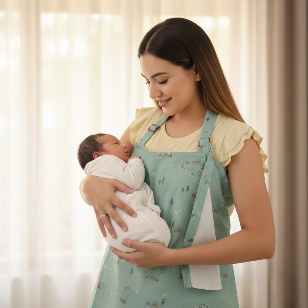 Organic Cotton Washable Breast feeding Maternity Apron Cover for Mothers Feeding Cloak