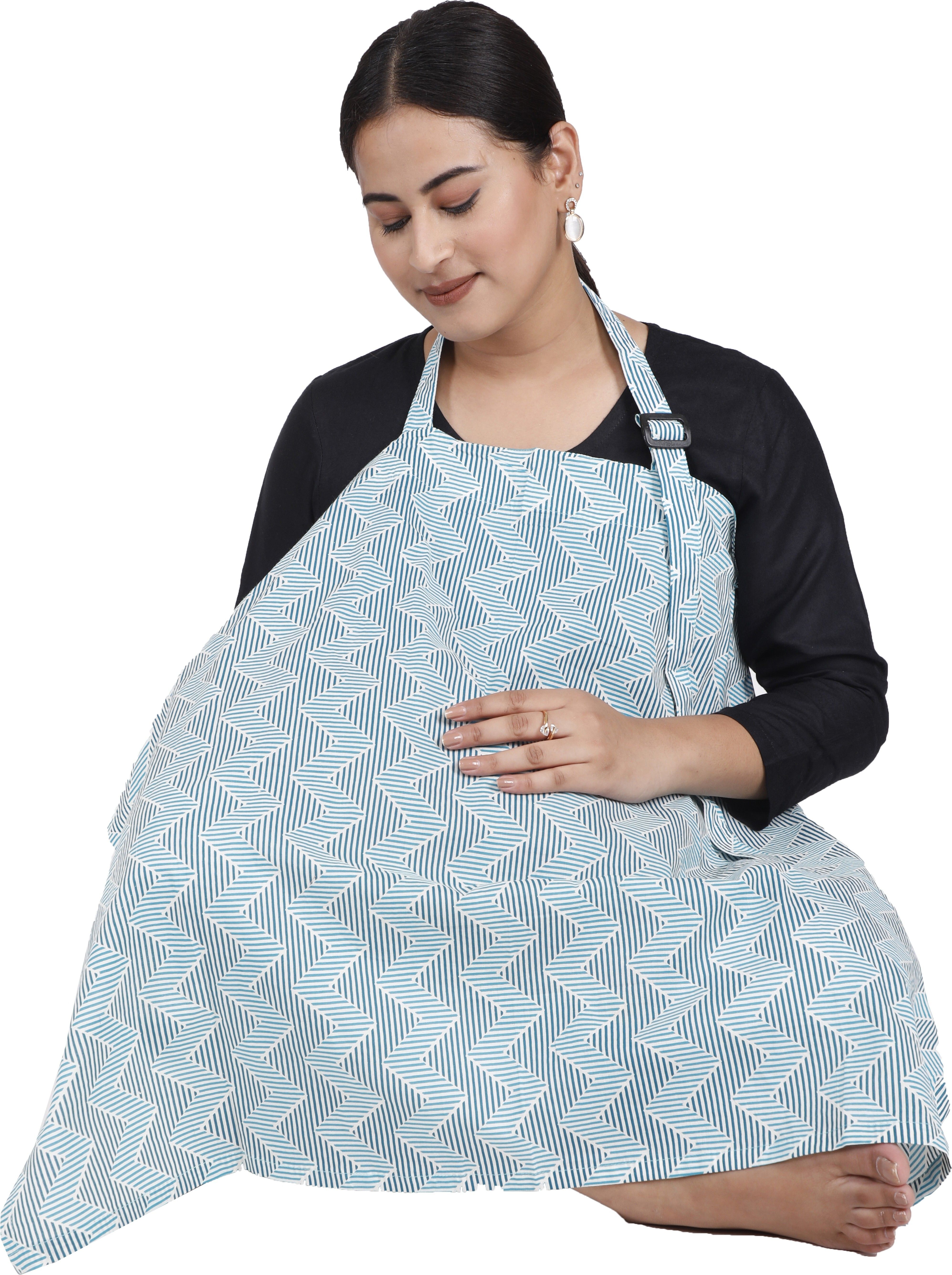 shopaxis Breast feeding Maternity Cover for Mothers Pure cotton with inner muslin lining Feeding Cloak-picture-27