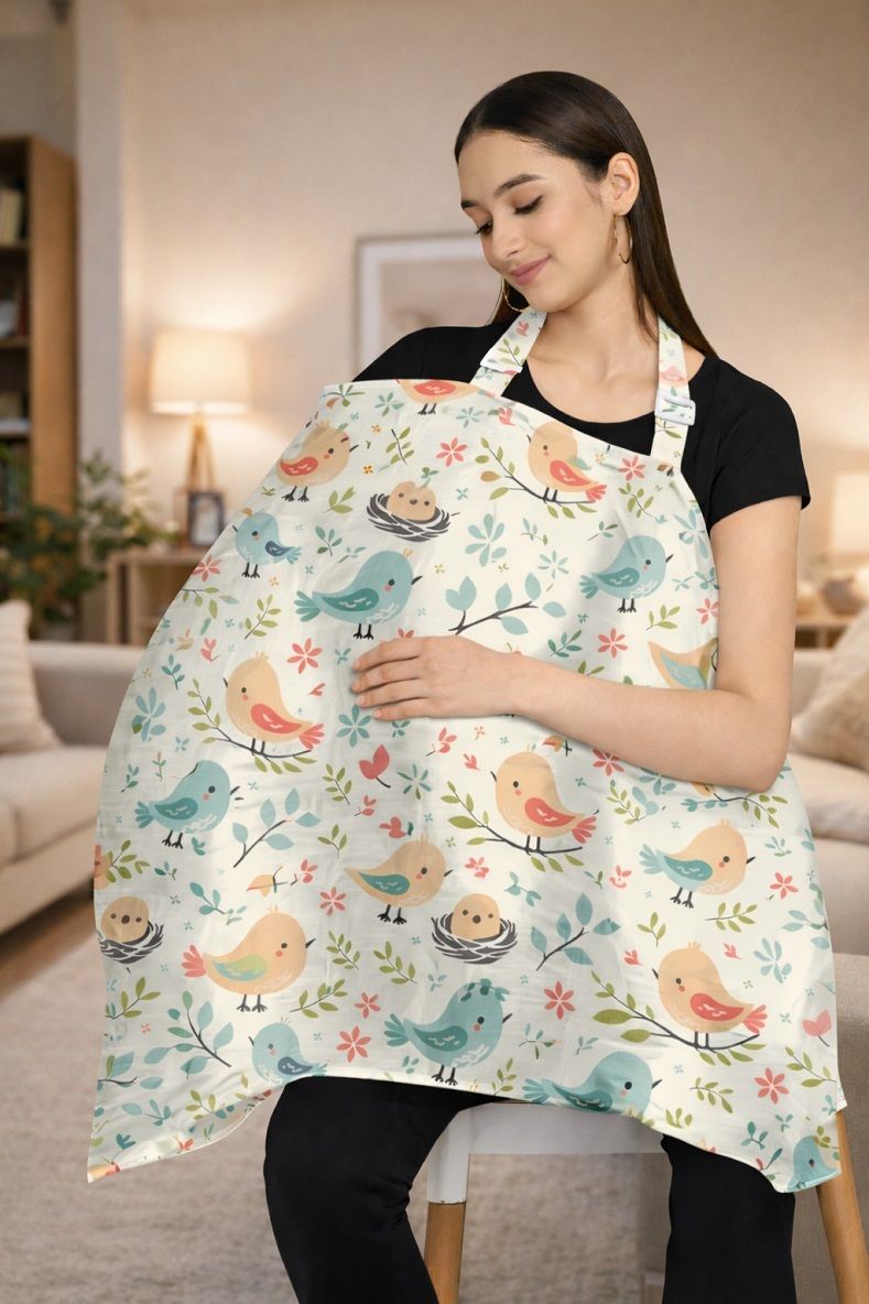 Breast feeding Maternity Cover for Mothers Pure cotton with inner cotton lining Feeding Cloak-image-35