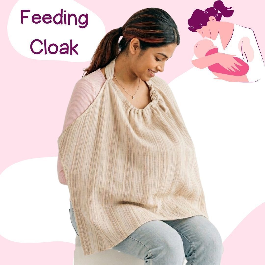 momnest Elegant Feeding Cloak Breastfeeding Cover Nursing Apron for Moms Feeding Cloak-picture-21
